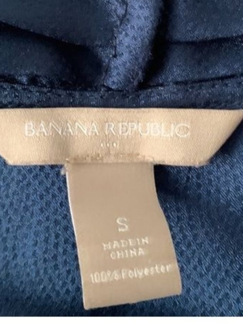 Banana Republic Womens Navy Sleeveless V-Neck Blouse S 100% Polyester - Picture 2 of 8